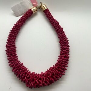 Elegant Red Beaded Necklace